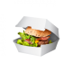 White Paperboard Burger Clams 1