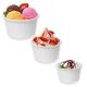 White Ice Cream Tubs